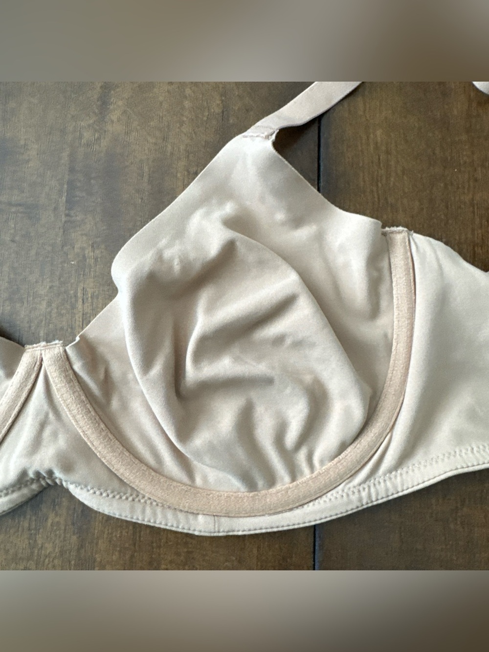 Skims Underwire Unlined Bra Tan 32DDDD Adjustable Strap Back Close Smooth Edge - Picture 6 of 7